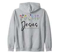 Jesus The Way Truth The Life Christian Bible Verse God Quote Sudadera con Capucha