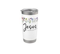Jesus the Way Truth the Life Christian Bible Verse John 14:1 Vaso térmico de acero inoxidable de doble pared