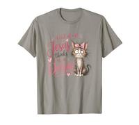 Jesus Thinks I'm A Delight Funny Christian Faith Cat Lover Camiseta