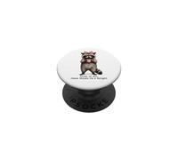 Jesus Thinks Im A Delight Funny Christian Raccoon Café PopSockets PopGrip Adhesivo