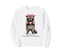 Jesus Thinks Im A Delight Funny Christian Raccoon Café Sudadera