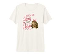 Jesus Thinks I'm A Delight Funny Toad Cute Christian Faith Camiseta Premium