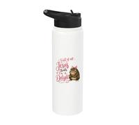 Jesus Thinks I'm A Delight Funny Toad Cute Christian Faith Stainless Steel Insulated Water Bottle