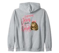 Jesus Thinks I'm A Delight Funny Toad Cute Christian Faith Sudadera con Capucha