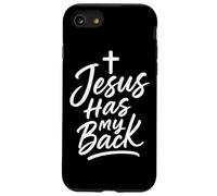 Jesús Tiene mi Espalda fe Cristiana Creyente religioso Dios Carcasa para iPhone SE (2020) / 7/8