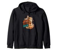 Jesús Tiene mi Espalda león Cruz Calabaza Sudadera con Capucha
