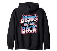 Jesús Tiene mi Espalda Sudadera con Capucha