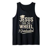 Jesús tomó el Volante Me gradué de graduación Cristiana Camiseta sin Mangas