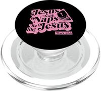 Jesus Took Naps Be Like Jesus Marcos 4:38 Versículo de la Biblia de la Iglesia PopSockets PopGrip para MagSafe