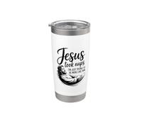 Jesus Took Naps I'm Just Trying To Be More Like Him Vaso térmico de acero inoxidable de doble pared