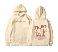 Jesus Trust In The Lord - Sudaderas con capucha para mujer, diseño de letra cristiana vintage 2025, suéteres religiosos, lindos, de manga larga, forro polar, con capucha y gráfico Workou College Faith