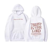 Jesus Trust In The Lord - Sudaderas con capucha para mujer, diseño de letra cristiana vintage 2025, suéteres religiosos, lindos, de manga larga, forro polar, con capucha y gráfico Workou College Faith