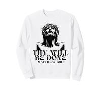 Jesús Tu Voluntad Hágase Verso de la Biblia Católica Mateo 6 10 Sudadera