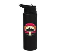 Jesus UFO Pilot - Divertido Cristiano Religioso Alien Lover Stainless Steel Insulated Water Bottle