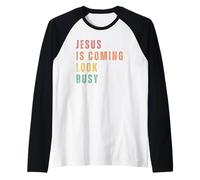 Jesús Viene, Hazte El Ocupado. Camiseta Manga Raglan