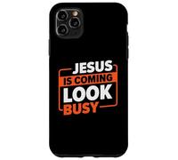 Jesús Viene Mira Ocupado | Religión Dios | Creyente Carcasa para iPhone 11 Pro MAX