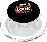 Jesús Viene, mira Ocupado | Religión Dios | Creyente PopSockets PopGrip para MagSafe