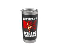 Jesús viene pronto Vaso térmico de acero inoxidable de doble pared