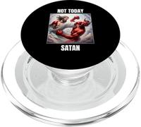 Jesus vs Satan in a Boxing Match - Not Today Satan PopSockets PopGrip para MagSafe
