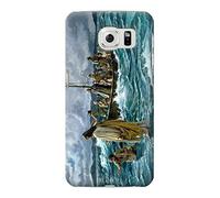 Jesus Walk on The Sea Funda Carcasa Case para Samsung Galaxy S6 Edge