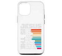 Jesus Way Light King Rock Vine Life Truth Alpha Healer Omega Carcasa para iPhone 12/12 Pro