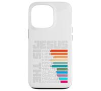 Jesus Way Light King Rock Vine Life Truth Alpha Healer Omega Carcasa para iPhone 13 Pro