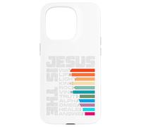 Jesus Way Light King Rock Vine Life Truth Alpha Healer Omega Carcasa para iPhone 15 Pro
