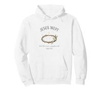Jesus Wept John 11:35 Crown of Thorns Watercolor Sudadera con Capucha