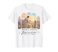 Jesús Wildflowers Christian Cordero Cristo Orar Dios Misericordia Salvado Camiseta