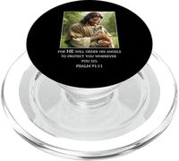 Jesus with Dogs Psalm 99 11- Jesus and a Chihuahua PopSockets PopGrip para MagSafe