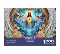 Jesus with Radiant Digital Aura Piezas De Cartón Resistentes Ayuda A Mejorar El Foco, Habilidades De Resolución Y Coordinación Mano-Ojo 52x38cm/1000pcs