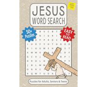 Jesus Word Search Puzzle Book: Christian Bible Word Searches with Easy to Read Print about Jesus' Life, Sermon, Miracles and More | 6x9 inches, 110 ... … Gift for Vacations, Holidays and Free Times