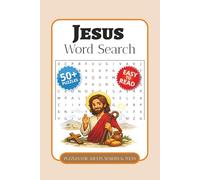 Jesus Word Search Puzzle Book: Word Searches with Easy-to-Read Print about Parables, Disciples, Faith, and More | 6 x 9 Inches, 110 Pages | 50+ Puzzles... Gift for Vacations, Holidays, and Free Time