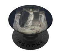 Jesús y ángeles en la Tumba funeraria Pintura William Blake 1808 PopSockets PopGrip Adhesivo