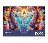 Jesús y el León 1000 Pieza Ángel en un Reino de Coloress Rompecabezas Premium Descompresión del Juego Educativo Decoración De Paredes Idea De Regalo 70x50cm/1000pcs