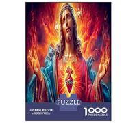 Jesús y el Niño Puzzles Desafío Juguetes 1000 Piezas Dios Rompecabezas Juego EduGatoivo para Adultos Y Niños A Partir De 12 Años 52x38cm/1000pcs