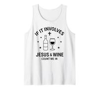 Jesús y el Vino Humor Cristiano Dicho Camiseta sin Mangas