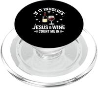 Jesús y el Vino me cuentan en Las Mujeres cristianas PopSockets PopGrip para MagSafe