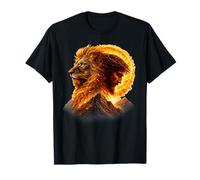 Jesús y León Dios Cristiano Arte Espiritual Religioso Camiseta