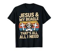 Jesús Y Mi Beagle Eso Es Todo Lo Que Necesito Camiseta