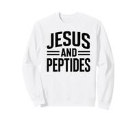 Jesús Y Péptidos Pila Fitness Biohacker Gimnasio Ciencia Biblia Sudadera