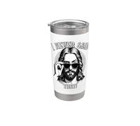 Jesús, Yo Nunca Dije Eso, Funny Jesus Meme Vaso térmico de acero inoxidable de doble pared