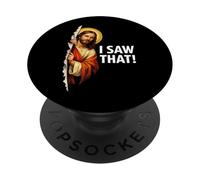 Jesus: ¡YO Vi ESO! - Meme Cristiano Divertido PopSockets PopGrip Adhesivo