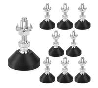 Jesustree 8 Piezas Patas Ajustables Tornillo M8 x 30 mm, Patas de Los Muebles Pies, Pie Nivelador para Mueble con Tuerca en T, Brocas para Metal y Tuercas de Fijación