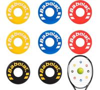 Jesustree Amortiguador Raqueta Tenis Antivibradores Tenis Silicona con Letras neumático Raqueta Bádminton Accesorios para Raquetas de Squash Jugadores de Tenis Unisex Adulto 8 Piezas