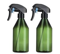 Jesustree Botellas de Spray, 2Pcs Plástico Botella de Aerosol Vacías de 300ml, Niebla Fina Pulverizador Agua de Gatillo, para Plantas, Jardín, Limpieza de Cocina, Peluquería(Verde)