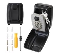 Jesustree Caja de Seguridad para Llaves, Custodia de Llaves Pared Impermeable, Fuerte de Exterior, Montada en la Pared, Armarios de con Gancho, para Casa, Oficina