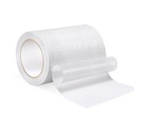 Jesustree Cinta Antideslizante Transparente 15cm x 5m, Seguridad Tiras Antideslizante Adhesiva, Impermeable Texturizada Cinta con Alta Tracción para Escaleras, Interiore y Exteriores