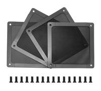 Jesustree Filtro de Polvo PC 120x120mm, Filtro de Ventilador de Ordenador Cubierta Antipolvo con Marco Magnético para Caja de Computadora, Enfriador, Fuentes, Módem, Routers (4 Piezas, Negro)