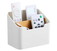 Jesustree Soporte Madera para Control Remoto Escritorio, Organizador de Escritorio de Bambú Extraíble 2 Caja, Multifuncional Almacenamiento de Oficina para Joyas, Bolígrafo Lápiz, Teléfono Celular